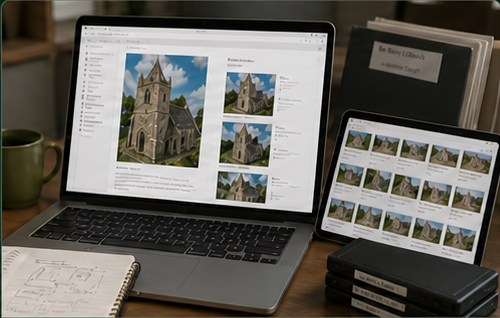 Organised digital survey files ready for project delivery